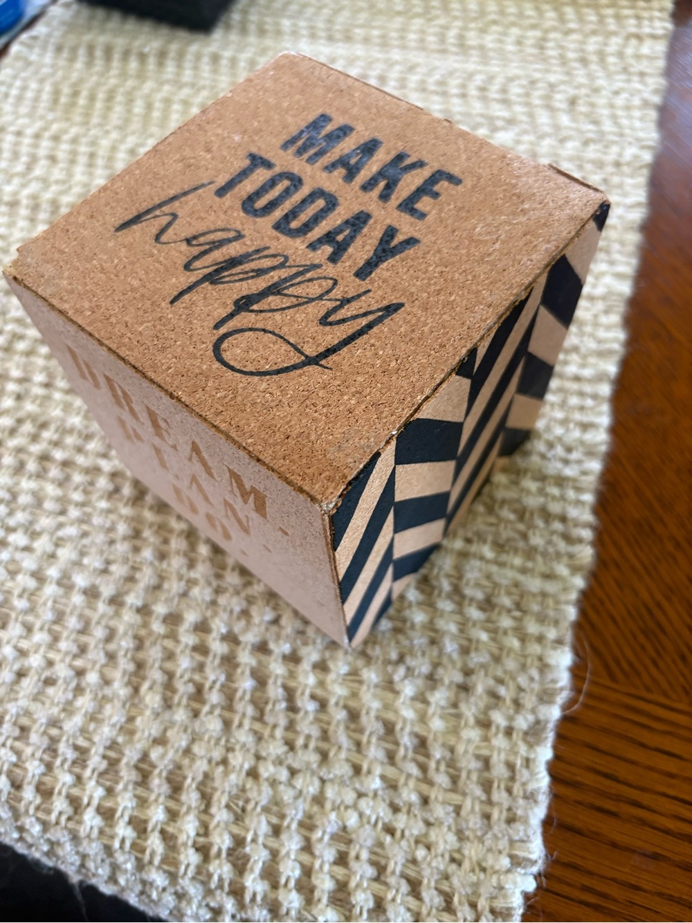 Make Today Happy Decorative- Natural Brown